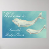 ベルーガホエールママとカーフレベビーシャワーへようこそ ポスター (正面)