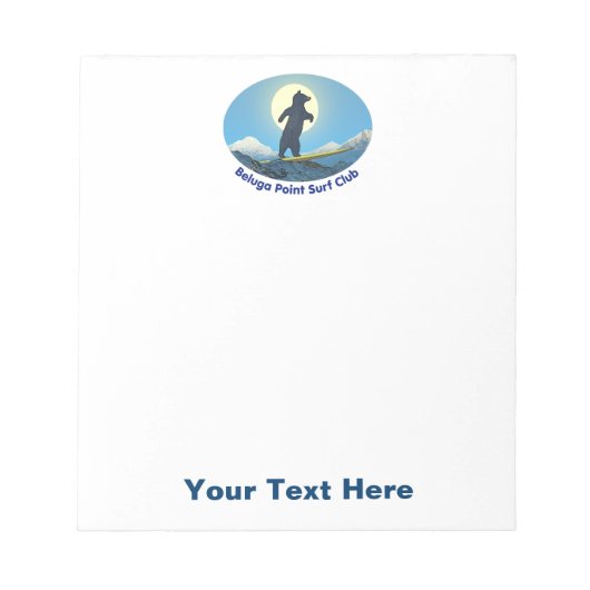 ベルーガポイントサーフクラブ ノートパッド (正面)