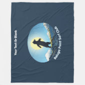 ベルーガポイントサーフクラブ フリースブランケット (正面)