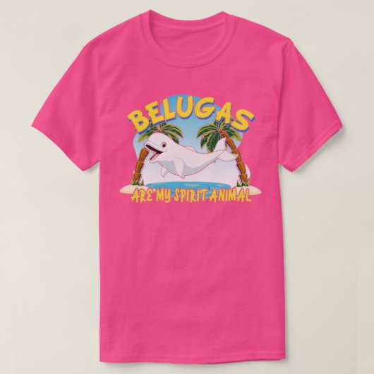 ベルーガ精霊動物 Tシャツ (デザイン正面)