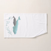 ベルーガ鯨バスセット鯨類バスルームタオル バスタオルセット (ハンドタオル)