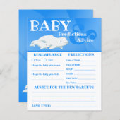 ベルーガ鯨海赤ちゃんシャワー予測、アドバイス (正面/裏面)