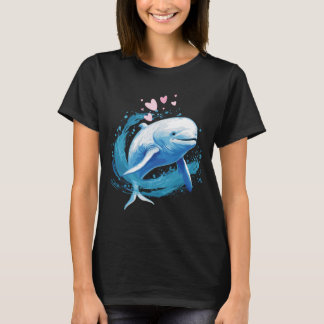 ベルーガ・クジラを愛する少女に過ぎない Tシャツ