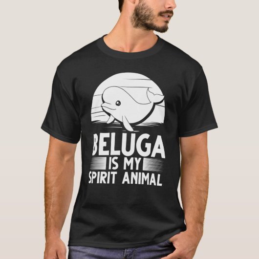 ベルーガ・ホエールベビーアニマル Tシャツ (正面)