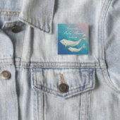 ベルーガ・ホエール・マム・アンド・カーフ・ベビー・シャワー 缶バッジ (インサイチュ)