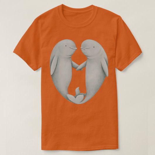 ベルーガ・ラブ Tシャツ (デザイン正面)