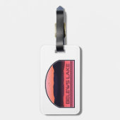 ベルーズレイクノースカロライナ赤い日の出 ラゲッジタグ (裏面縦)