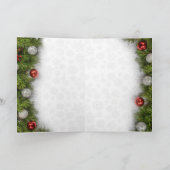 ベル付きのヴァンテージクリスマスカード カード (内部)