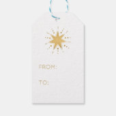 ベル図解入りの、写真付きのホッと知らせるクリスマスギフトタグ ギフトタグ (裏面)