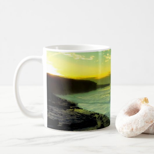 ベル島のサンセットマグカップ コーヒーマグカップ (ドーナツ)