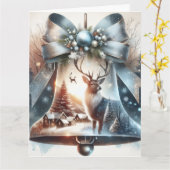 ベル折り紙グリーティングカード カード (黄色い花)