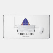 ベル曲線の思考の統計ユーモア デスクマット (キーボード&マウス)