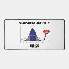ベル曲線内部の統計異常ここにいる デスクマット