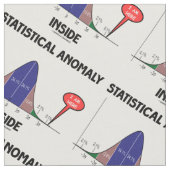ベル曲線Iがここにある統計的異常 ファブリック (クローズアップ)