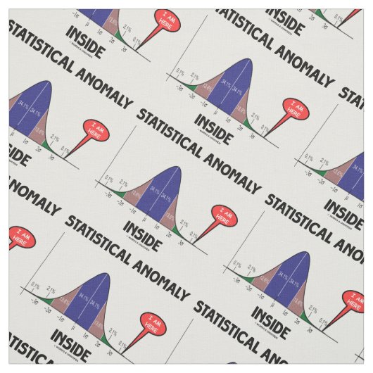 ベル曲線Iがここにある統計的異常 ファブリック (見本)