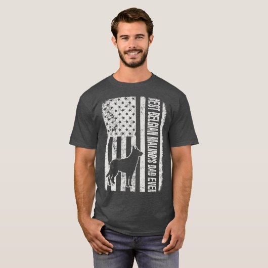 ベル最高のギーマリノワパパ史上米国国旗 Tシャツ (正面フル)