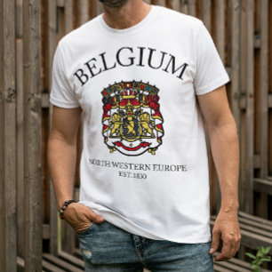 ベル祝ギー国旗のTシャツの文化 Tシャツ