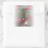 ベル素朴ギフトラベル スクエアシール (バッグ)