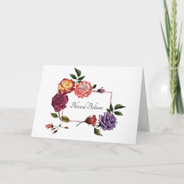 ベル賛美タンバラ折り畳みグリーティングカード カード