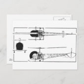 ベル47ヘリコプター ポストカード (正面/裏面)
