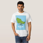 ベル・イル フランス地図 Tシャツ (正面フル)