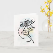 ベル カード (黄色い花)