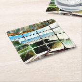 ベル・トゥー・ライト・ハウス・ビーチシー・ヘッド スクエアペーパーコースター (アングル)