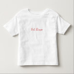 ベル・リンガ結婚ーの情報 トドラーTシャツ<br><div class="desc">あなたの素晴らし結婚式の日に関連する擦り切れた任意の集まりの間にあなたの結婚式のパーティーのメンバーのための土産。背面には、新郎新婦の姓、日付と場所が結婚表示される。*自分カスタマイズの情報を追加して好きなだけ。</div>