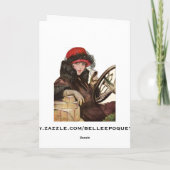 ベル、ヴィンテージレディークリスマスショッピング シーズンカード (裏面)