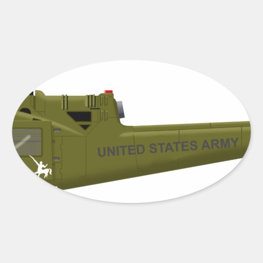 ベルUH-1ケンタウル 楕円形シール (正面)