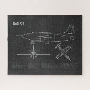 ベルX-1 – 飛行機の設計図の計画PD ジグソーパズル