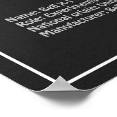 ベルX-1 – 飛行機の設計図の計画PD ポスター (角)