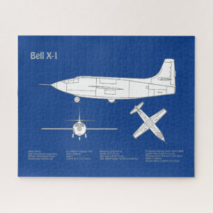 ベルX-1 – 飛行機の設計図プランABD ジグソーパズル