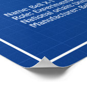 ベルX-1 – 飛行機の設計図プランABD ポスター (角)