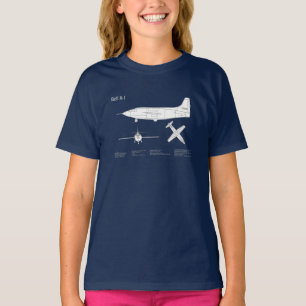 ベルX-1 – 飛行機の設計図プランABD Tシャツ