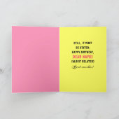 ベレおもしろいット誕生日 カード (内部)