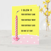 ベレおもしろいット誕生日 カード (黄色い花)