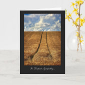 ベレと行った小麦畑、最も深い悔やみや弔慰 カード (黄色い花)