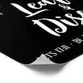 ベレアンサーチ聖なる書物、 経典ブラック ポスター (角)