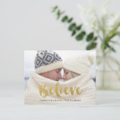 ベレイブ | 金ゴールドきらめくホリディハガキ シーズンポストカード (スタンド正面)