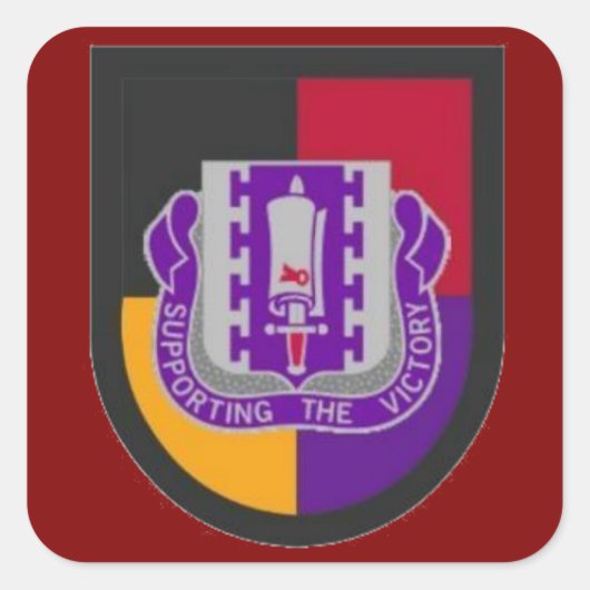 ベレットフラッシュとDUI 478th Civil Affairs Bn Stickers スクエアシール (正面)