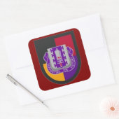 ベレットフラッシュとDUI 478th Civil Affairs Bn Stickers スクエアシール (封筒)
