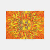 ベレヌス-太陽の神 フリースブランケット (正面(横))