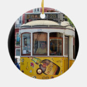 ベレムタワーシーンサークルクリスマス装飾 セラミックオーナメント (裏面)