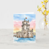 ベレムタワーリスボンポルトガル カード (黄色い花)