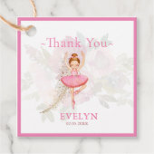 ベレリナダンサー |ピンクフローラバレエ誕生日 フェイバータグ (正面)