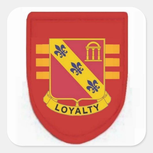 ベレーのフラッシュ30月319th Field Artilleryスタンプ スクエアシール (正面)