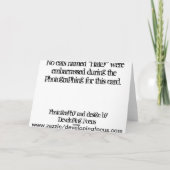 ベレーション誕生日、ネコ カード (裏面)