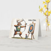 ベレーテッド誕生日バック射撃、 発砲アボウとアロー カード (黄色い花)