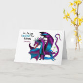 ベレーテッド誕生日不幸なる激しいドラゴン カード (黄色い花)